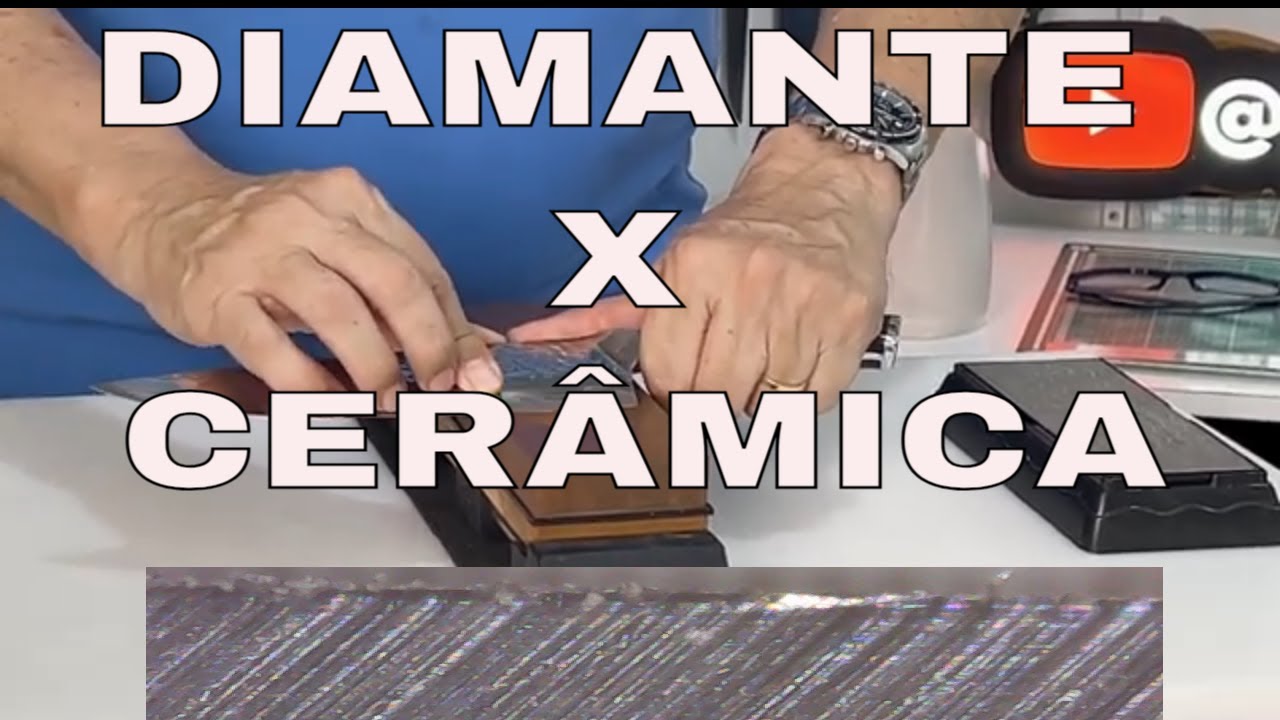 Diferença de afiação nas pedras diamantada e de cerâmica?