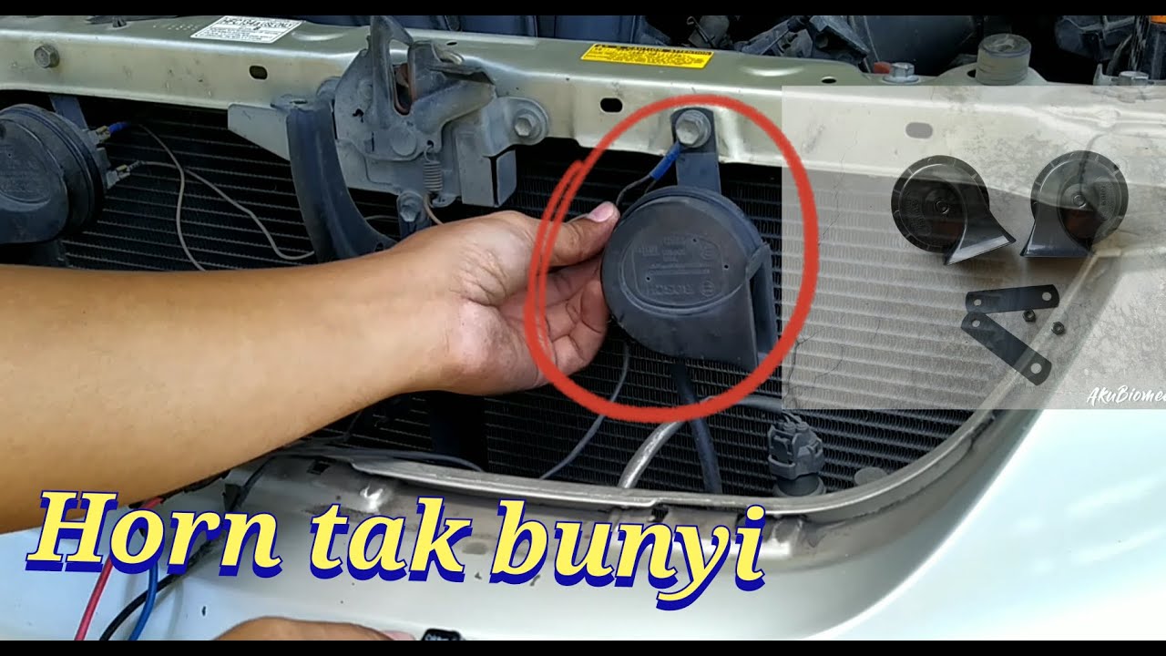 Horn kereta tak bunyi | cara memperbaikinya #pemula #automotif
