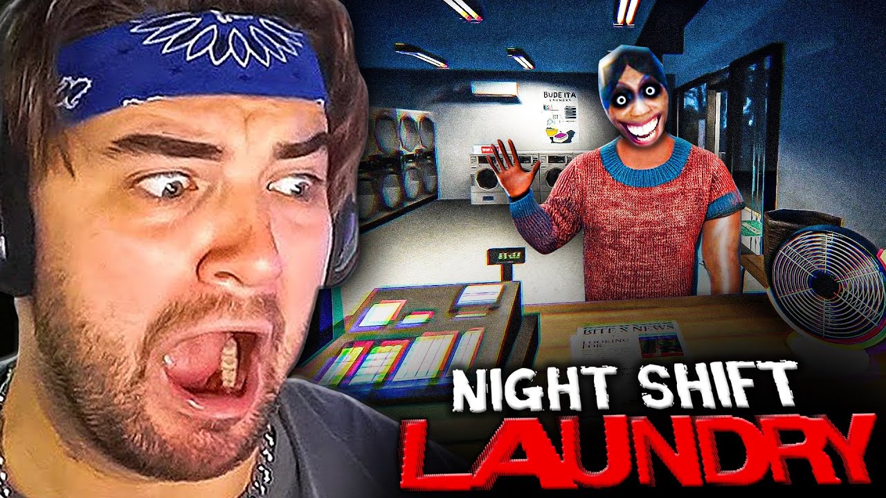 WORKING THE NIGHT SHIFT AT A LAUNDROMAT | Night Shift: Laundry