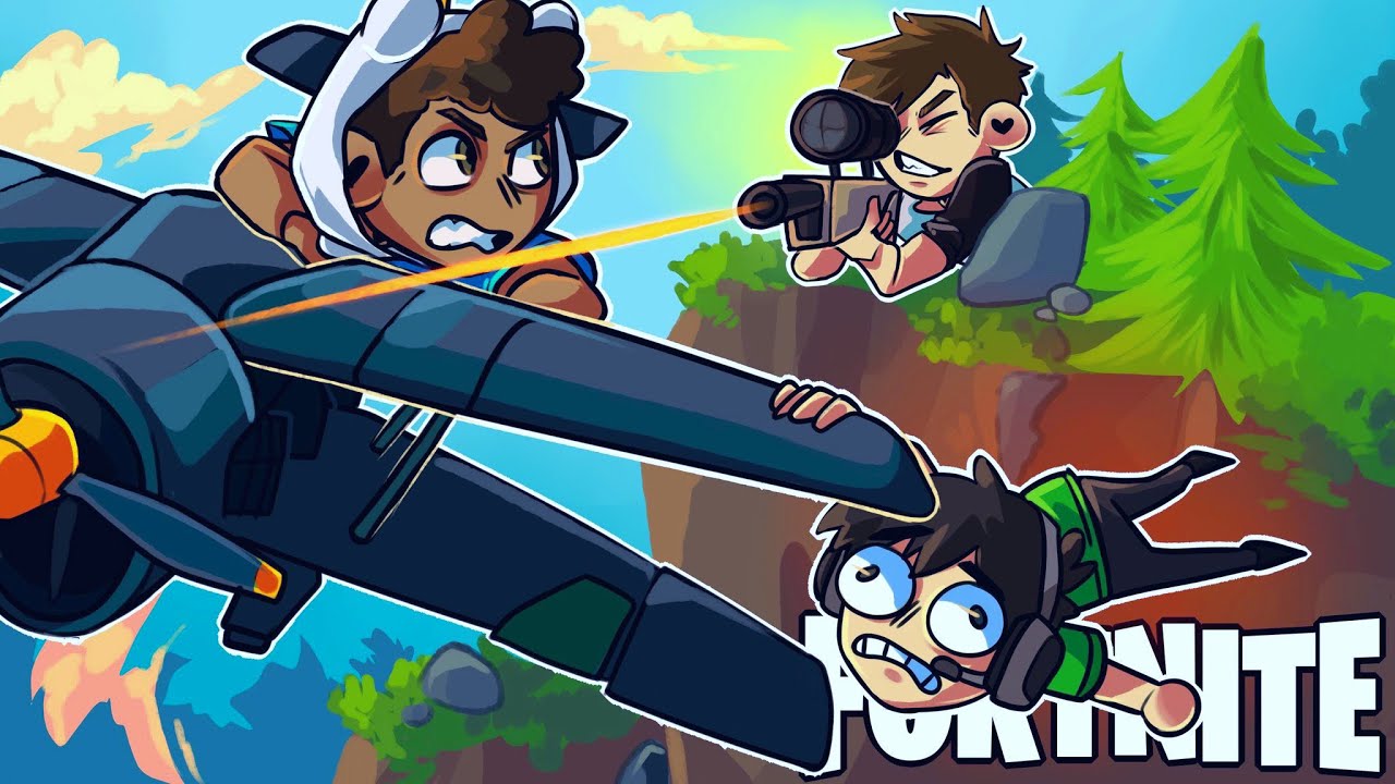 Sniping my friends out of the sky in Fortnite... (Fortnite Funny Moments & Fails)