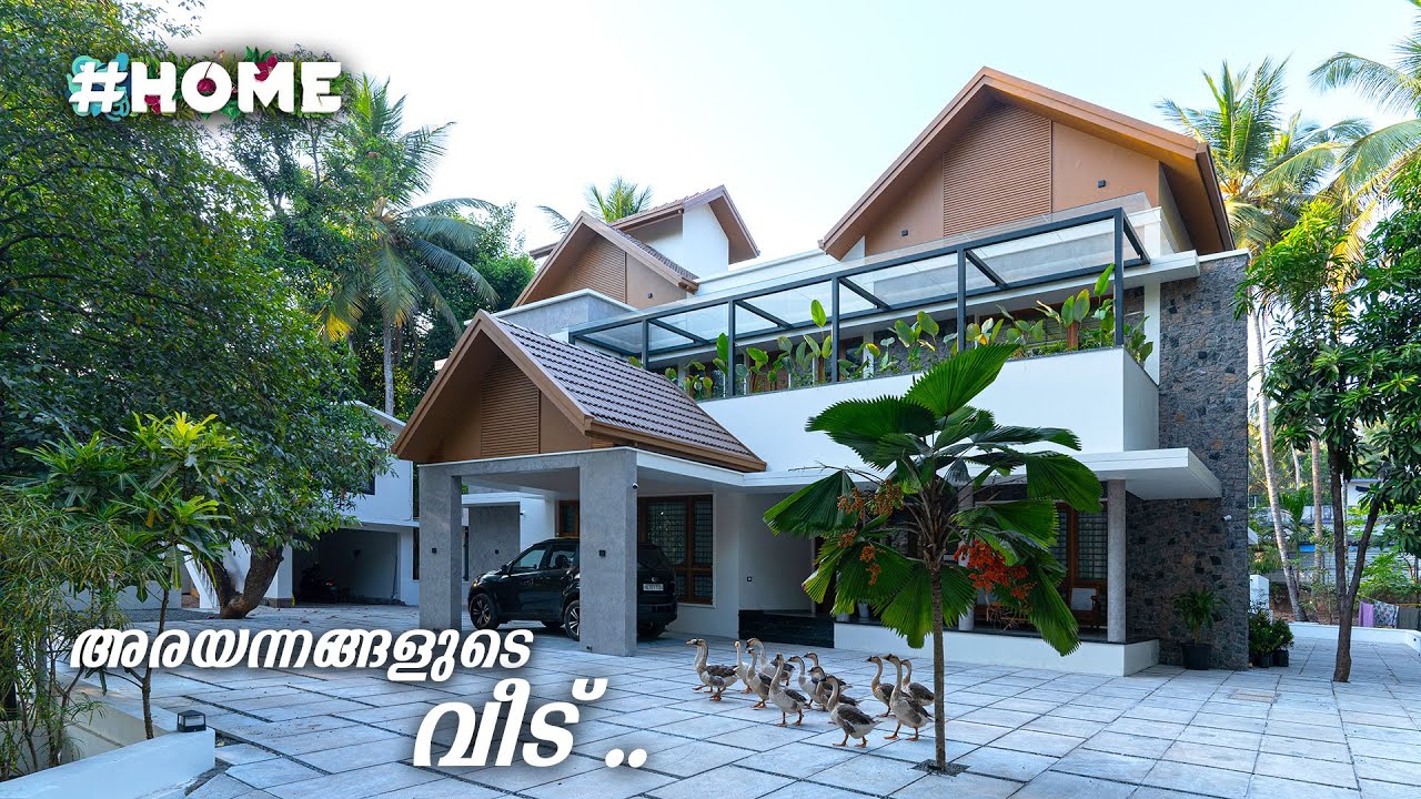 വീടാകെ പച്ചപ്പ് 😍😍Trending Traditional fusion House Design 2023 Home tour Malayalam My better Home