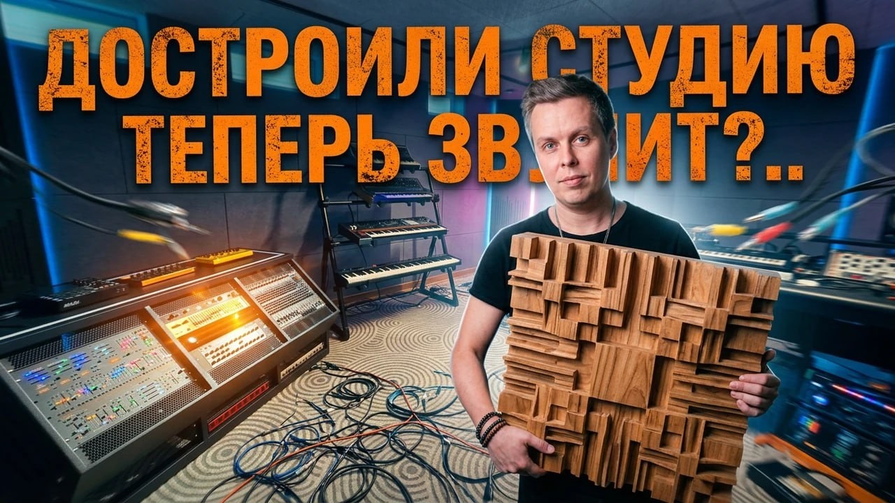 Достроили студию, акустическое оформление