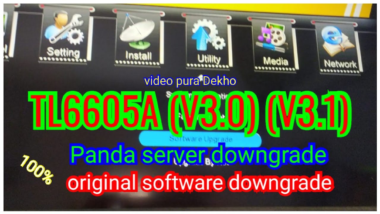 TL605A V3.0 V3.1Panda server downgrade original software downgrade 100%