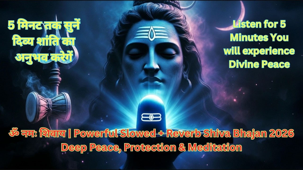 ॐ नमः शिवाय: Powerful Slowed + Reverb Shiva Bhajan 2026  Deep Peace, Protection & Meditation.
