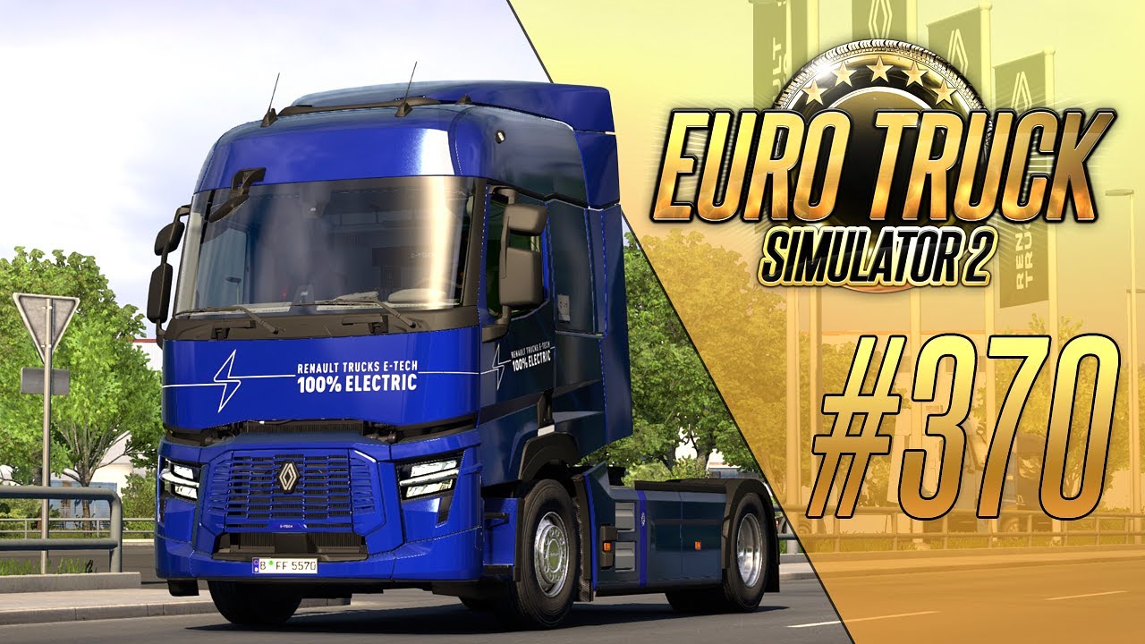 ПЕРВЫЙ ЭЛЕКТРИЧЕСКИЙ ГРУЗОВИК В ИГРЕ — RENAULT E-TECH T — Euro Truck Simulator 2 (1.50.2.3s) [#370]