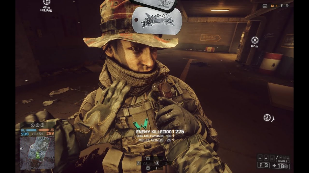 Battlefield 4 - How the counter-knife can 'break' and fail
