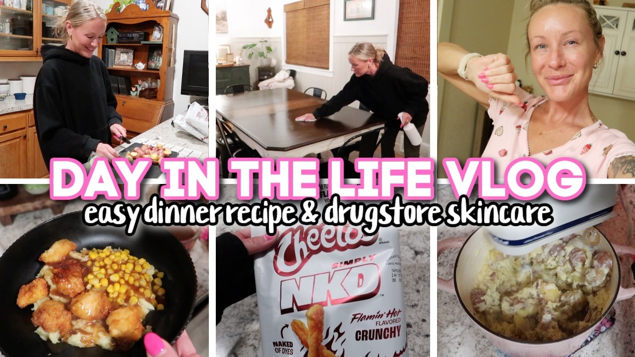 easy dinner recipe & trying new drugstore skincare
