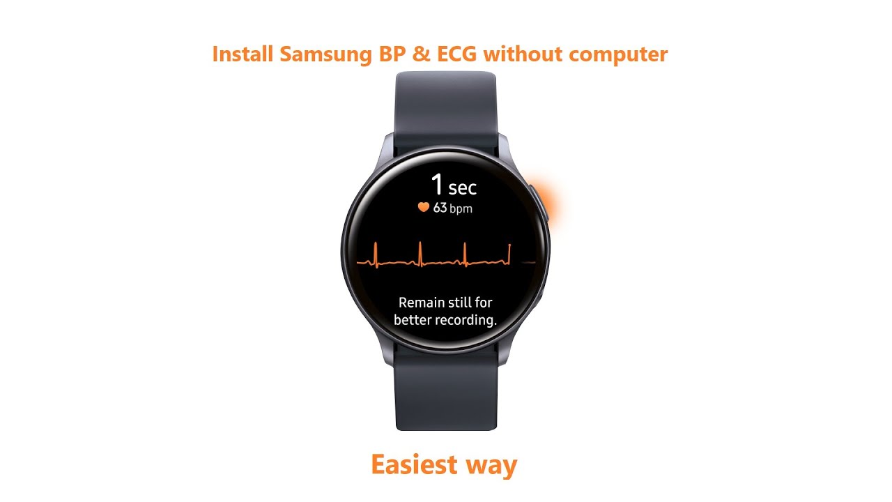 How to: Samsung BP & ECG installation without computer | Very Easy