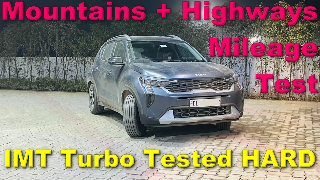 Kia Sonet IMT Turbo Highway Mileage Test | Jammu to Delhi 700+ KM | Mountains & Highways