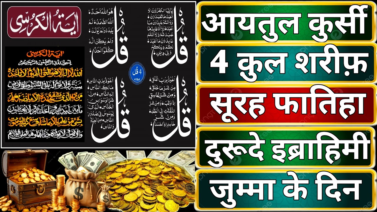 Morning Wazifa After FAJAR Prayers | 4 Qul | Ayatul Kursi | Surah Baqarah | Darood Tanjeena jumma ko