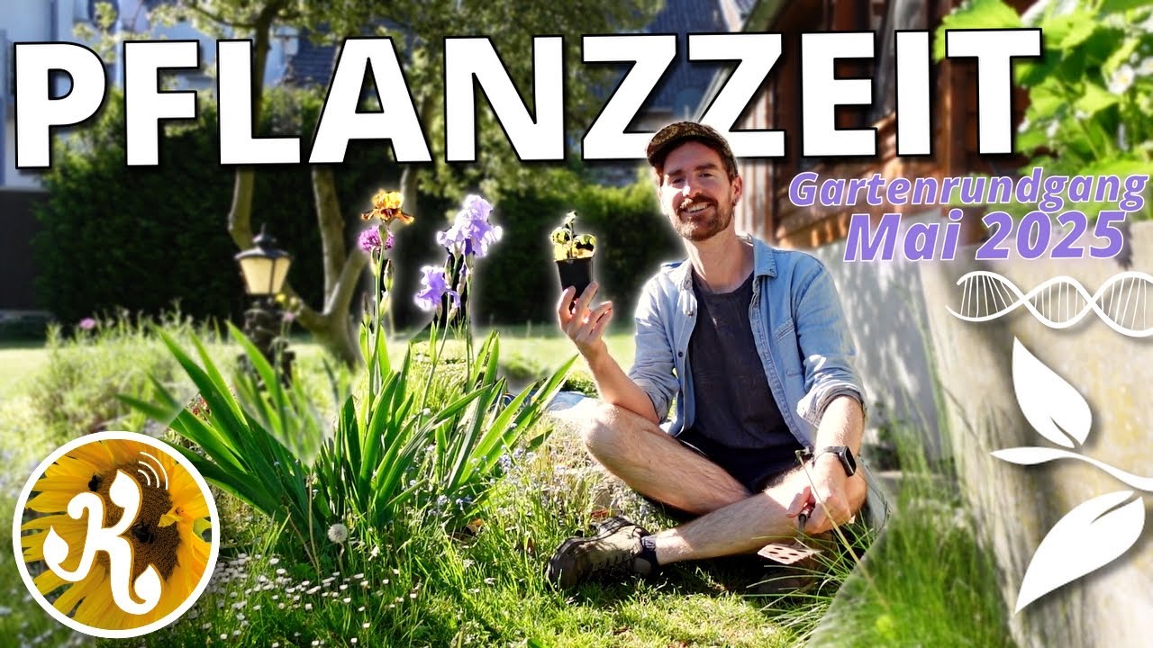 Gartenrundgang Mai 2025 🌱 - Mischkulturen im Freiland und im Gewächshaus!