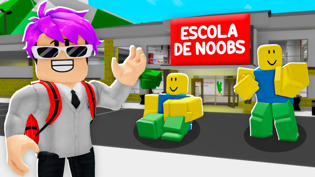 FUI PRA ESCOLA DE NOOBS no BROOKHAVEN