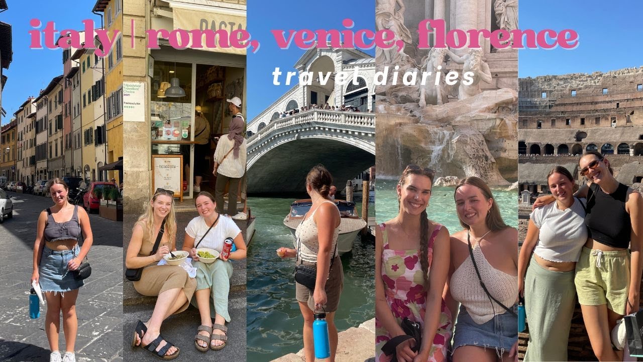 italy travel diaries (rome, venice & florence) | european summer contiki vlog