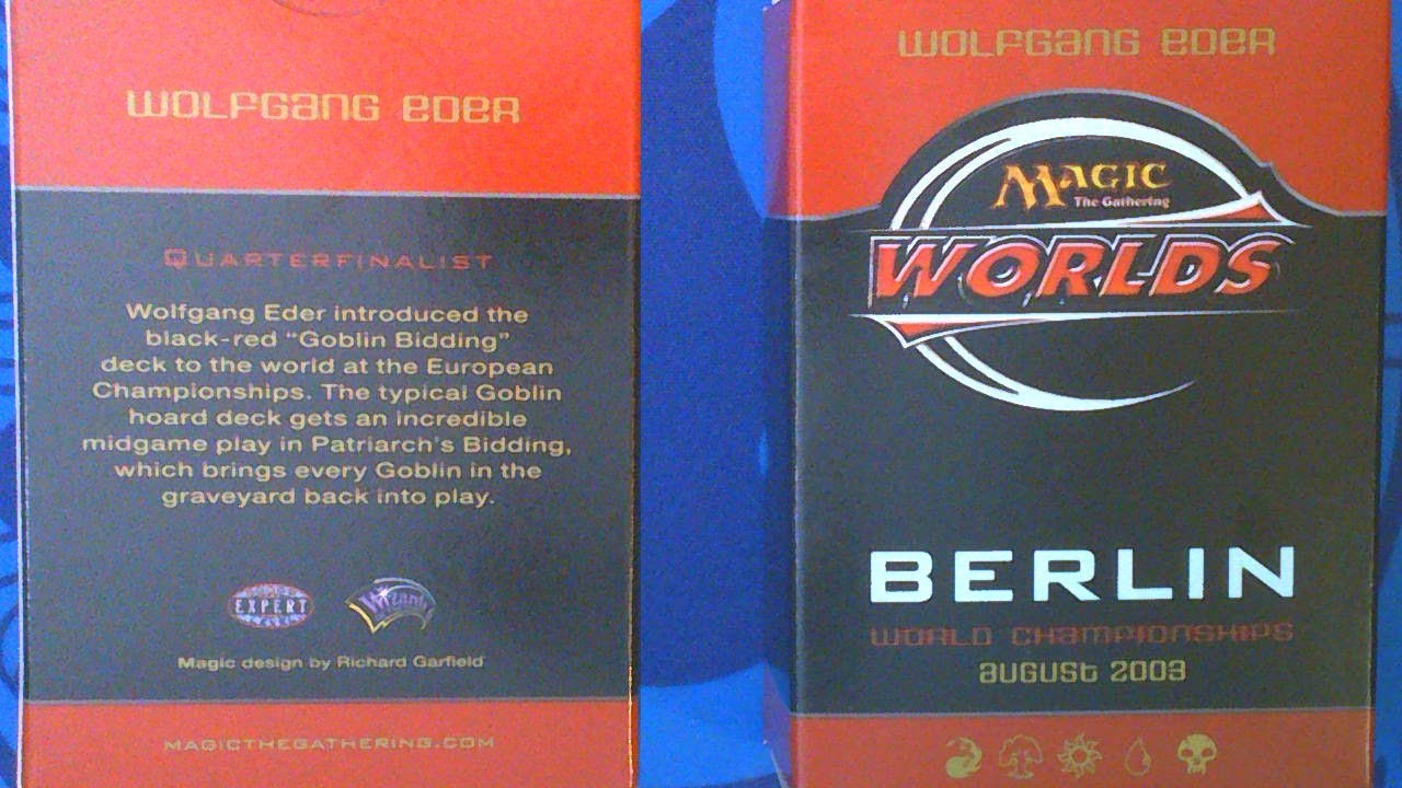 Magic Worlds 2003 World Championships Deck - Quarterfinalist Wolfgang Eder #ThrowbackThursday 49