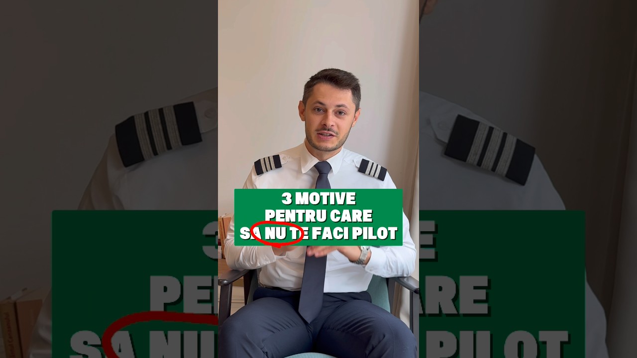 3 motive pentru care sa nu te faci pilot #pilot #aviatie