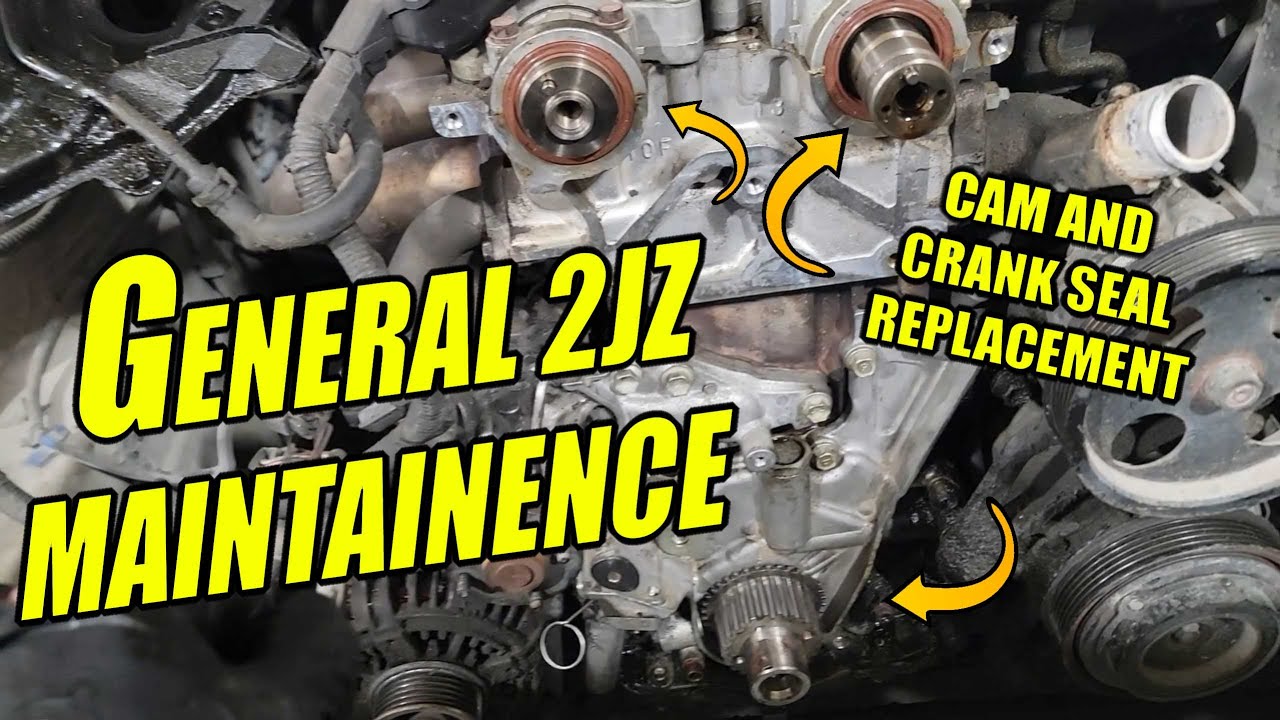 GENERAL 2JZ MAINTAINENCE HOW TO REPLACE CAM SEALS AND FRONT CRANK SEAL (LEXUS GS300, IS300, SC300)