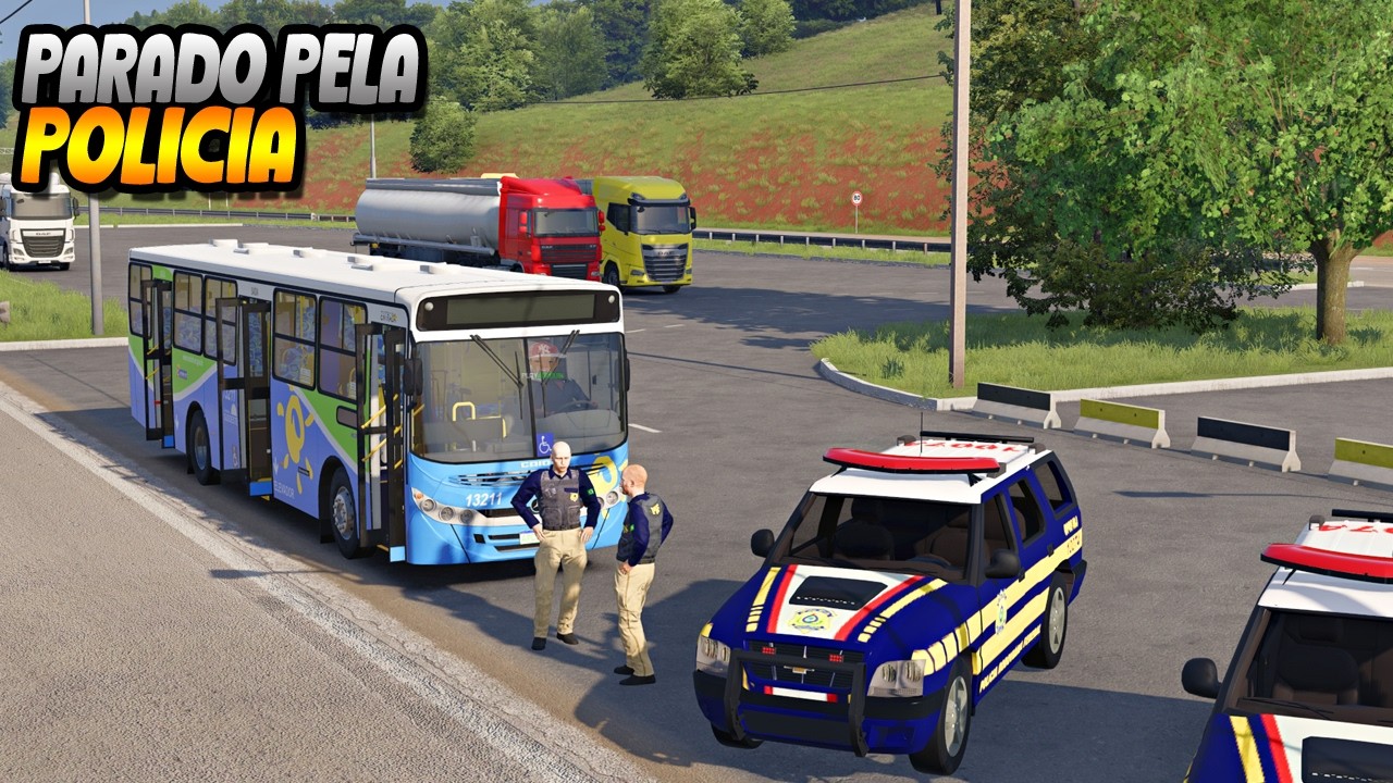 POLICIA PAROU ONIBUS DA SARITUR - NOVA CIDADE DE PERDÕES MINAS GERAIS - ETS 2 BUS