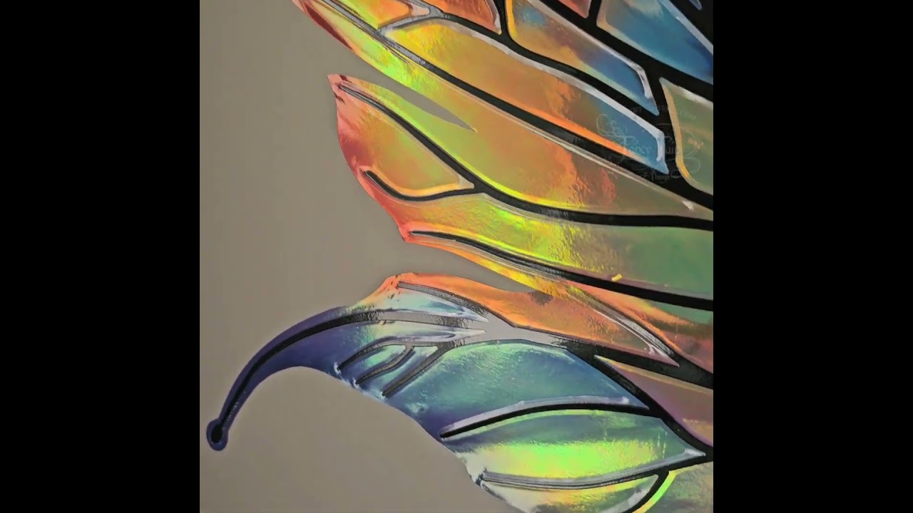 Fairy wings inspired by the European Bee Eater bird