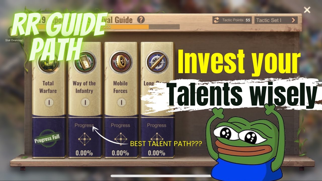 TALENT PATHS FOR RR IN SURVIVAL GUIDE | STATE OF SURVIVAL