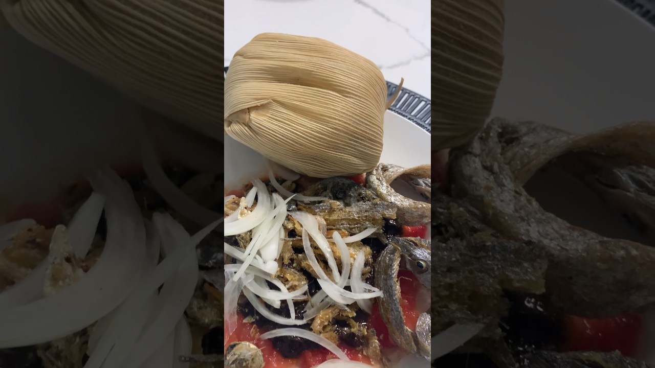 KENKEY | FISH WITH HOT PEPPER SAUCE #shorts #ghanafood #recipe #viralshort
