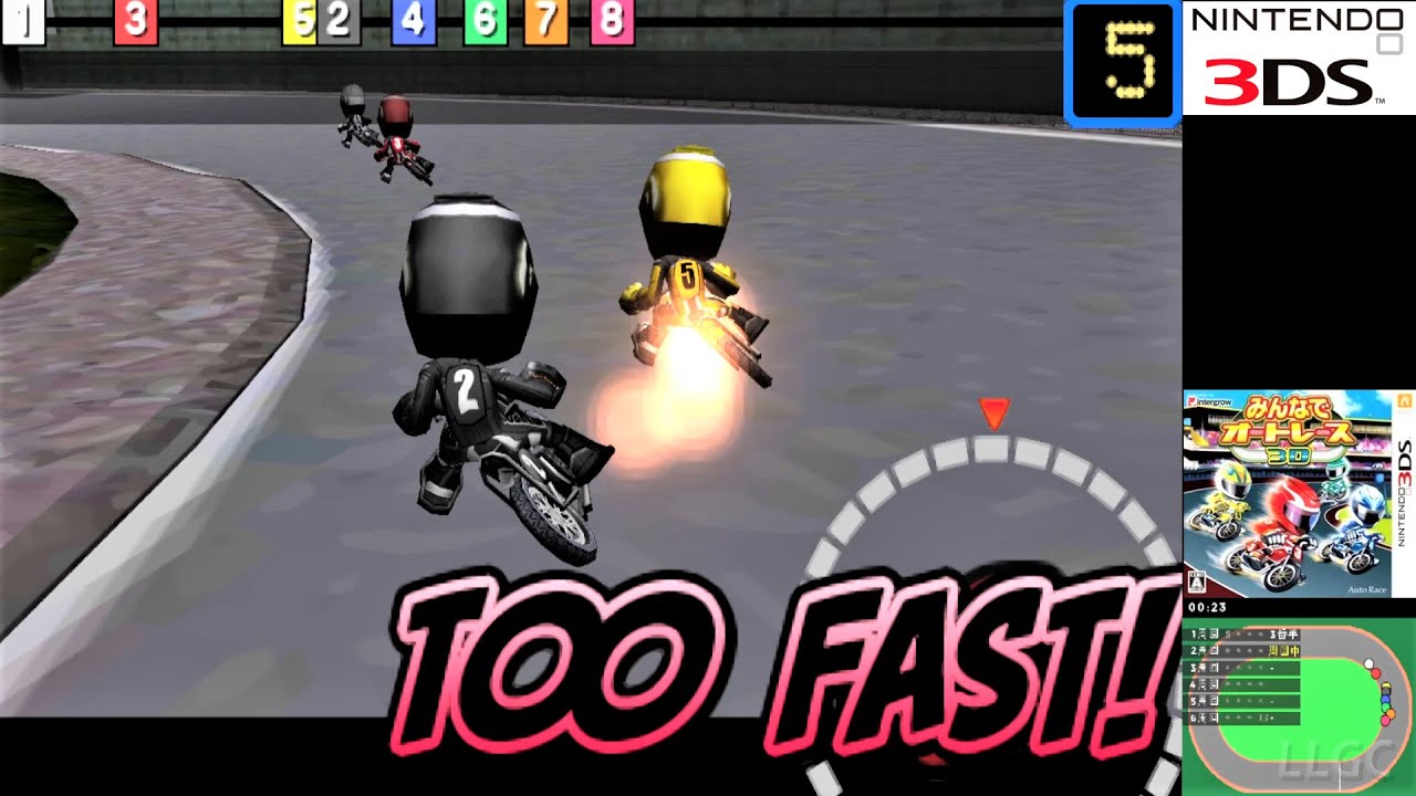 Minna de Auto Racing 3D (2013) Nintendo 3DS Gameplay in HD (Citra)
