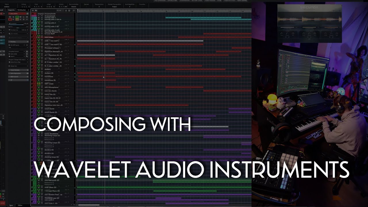 Fast composing with Wavelet Audio instruments