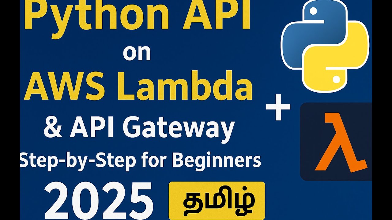 Deploy a Python API on AWS Lambda & API Gateway | Step-by-Step for Beginners (2025) | Tamil