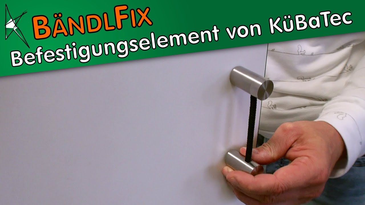 M&ouml;belgriffe mit individuellem Bohrlochabstand mittels B&auml;ndlFix am K&uuml;chenunterschrank montieren
