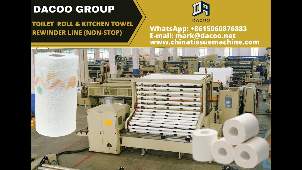 High Speed Non-stop Full Automatic Toilet Paper Making Machine ( TZ-FJ-GS400 ) - 1