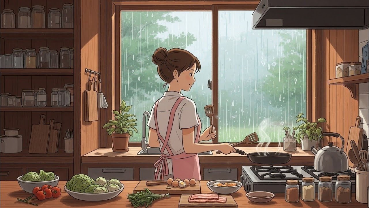 Quiet Rainy Weekend at Home Slow Cooking Cozy Living & Peaceful ASMR Vibes