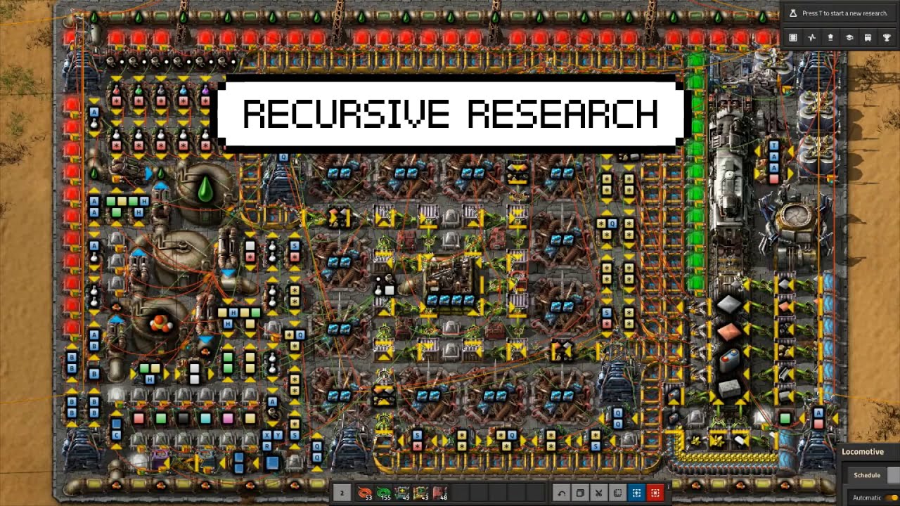 Factorio Recursive Research