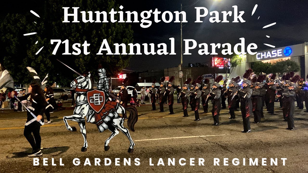 Bell Gardens High School Lancer Regiment at the Huntington Park 71st Annual Parade (2022)