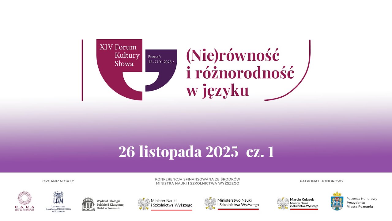 XIV Forum Kultury Słowa - DZIEŃ 2, cz. 1