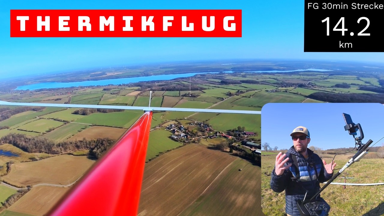 Thermik-Suche bei blauem Himmel: Klappt das? 