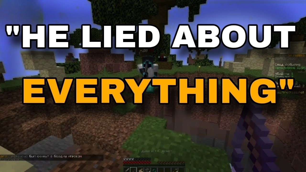 reading the most toxic friendship stories from Reddit while playing Minecraft SkyWars