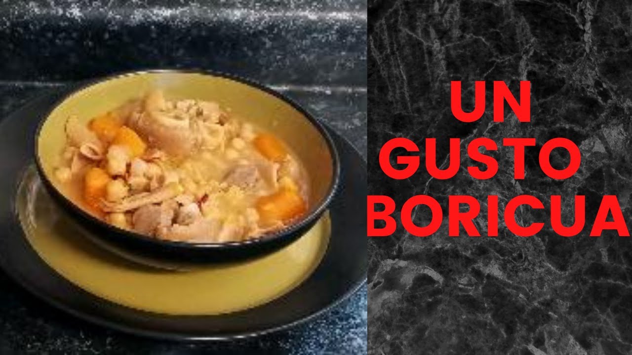 COCIDO DE PATITA DE CERDO(Pata de Puerco) Con GARBANZOS,A lo boricua