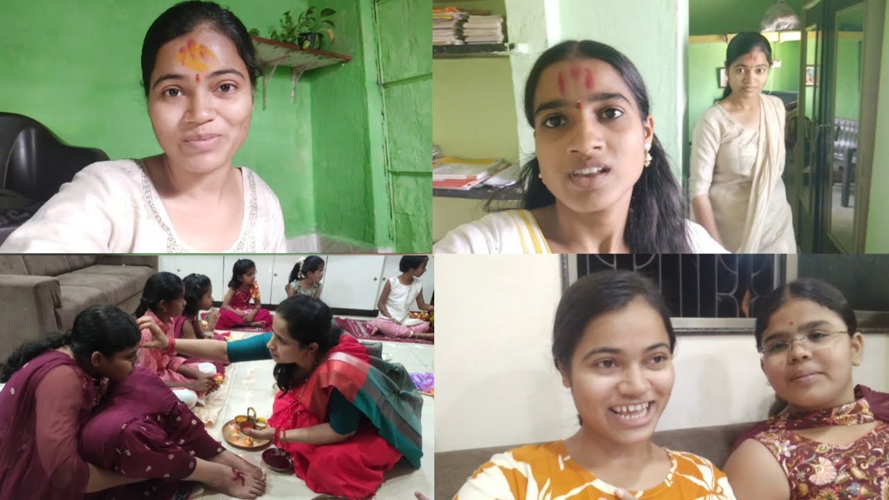 Mavshi Chya Ghari Kanya Pujan 😊 | Aamhi Pardi Bharli 🙏 | Gayatris Vlog