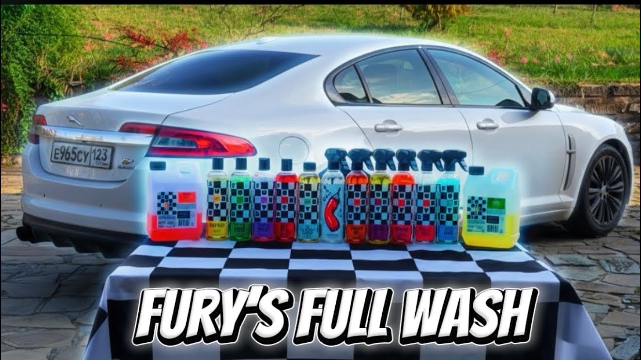 Полная мойка Jaguar XF с использованием автокосметики бренда Fury&rsquo;s от @BelowmoreChannel 