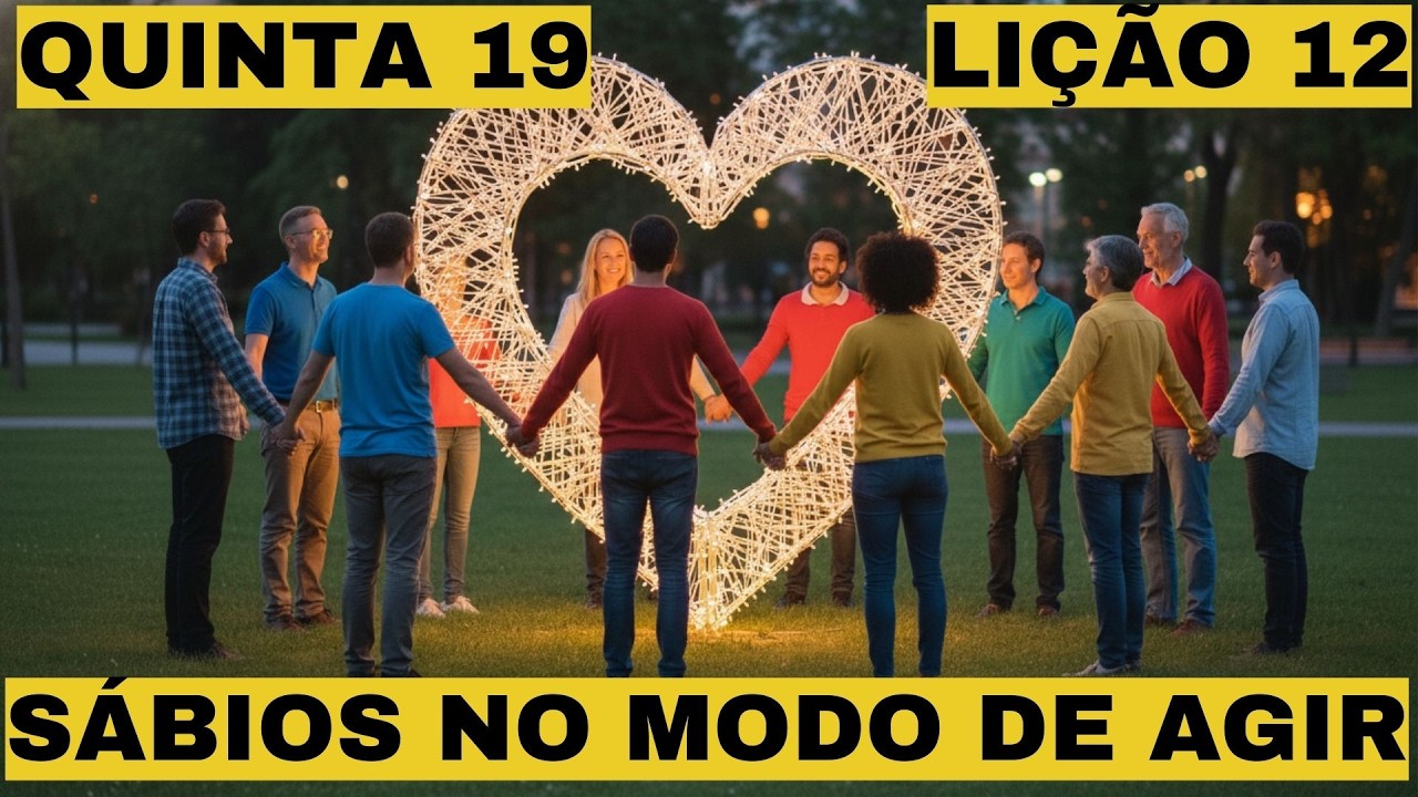 Quinta, 19 de março | Sábios no modo de agir | Lição 12 | Escola Sabatina