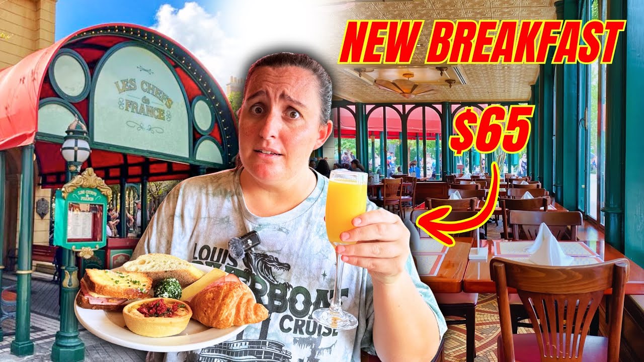 NEW BREAKFAST IN EPCOT- Chefs de France Parisian Breakfast Buffet- UNLIMITED MIMOSAS | Disney World