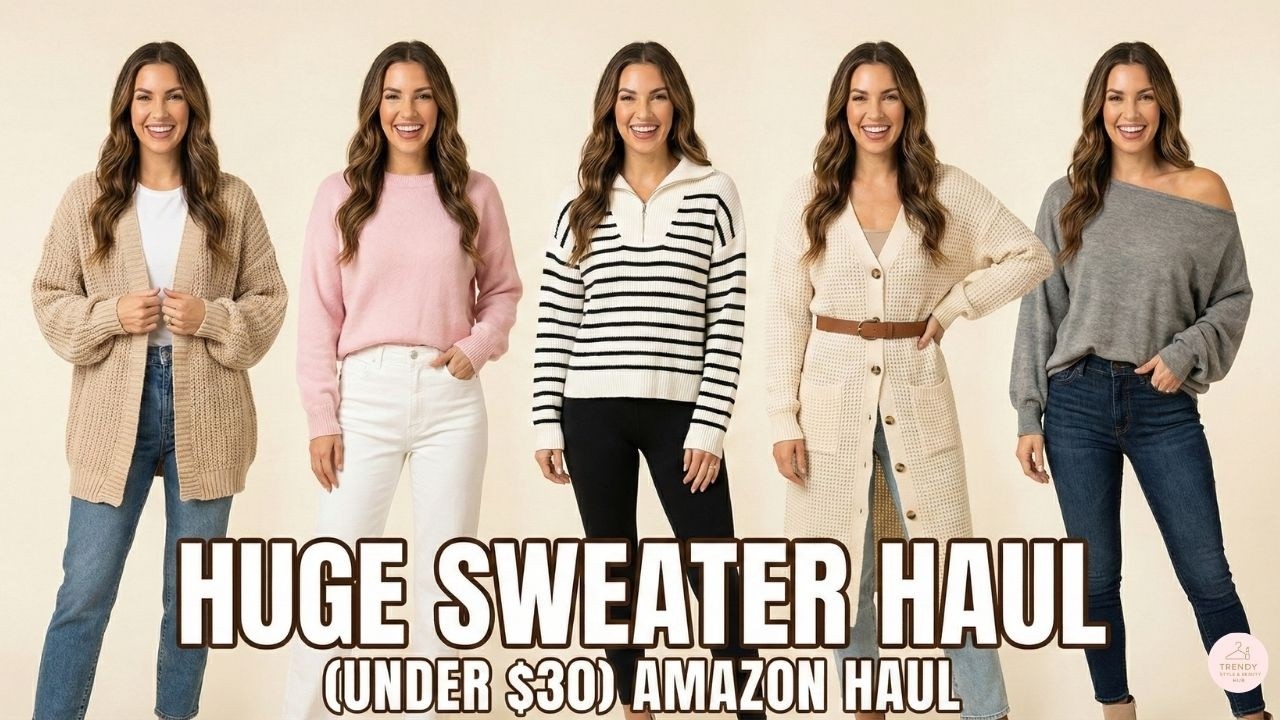 HUGE Amazon Sweater Haul! 🧶 Expensive Looking Cardigans & Pullovers (Under $30)