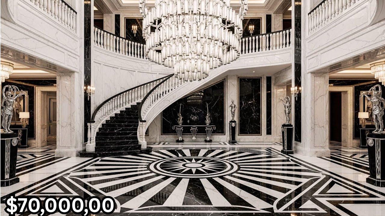 Palace of Patterns: Bold Geometric Black & White Luxury Interior Design