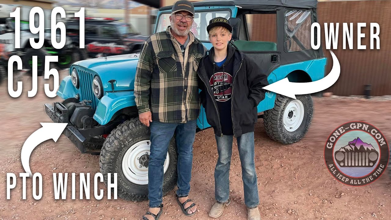 Restored CJ5 Walkaround, The Owner is 12 Years Old and He's Keeping The PTO Winch! | Ep. 44