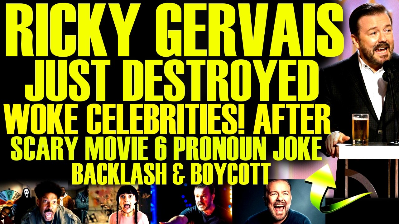 Ricky Gervais SNAPS After Scary Movie 6 PRONOUN JOKE Backlash & MOCKS Woke Celebrities!