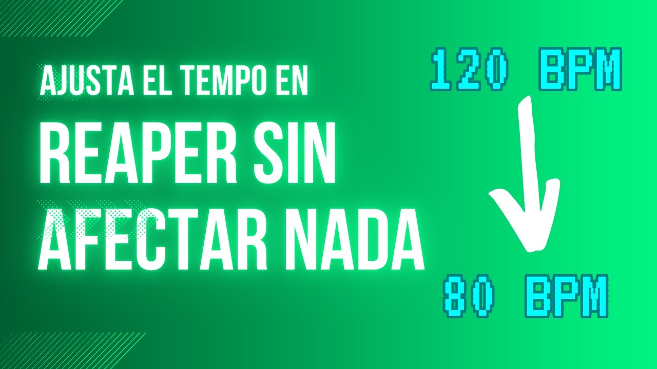 Truco REAPER: cambia el tempo sin afectar tus pistas de audio y MIDI