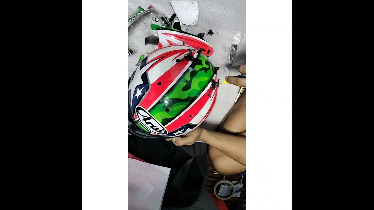 Arai Helmet Disassemble