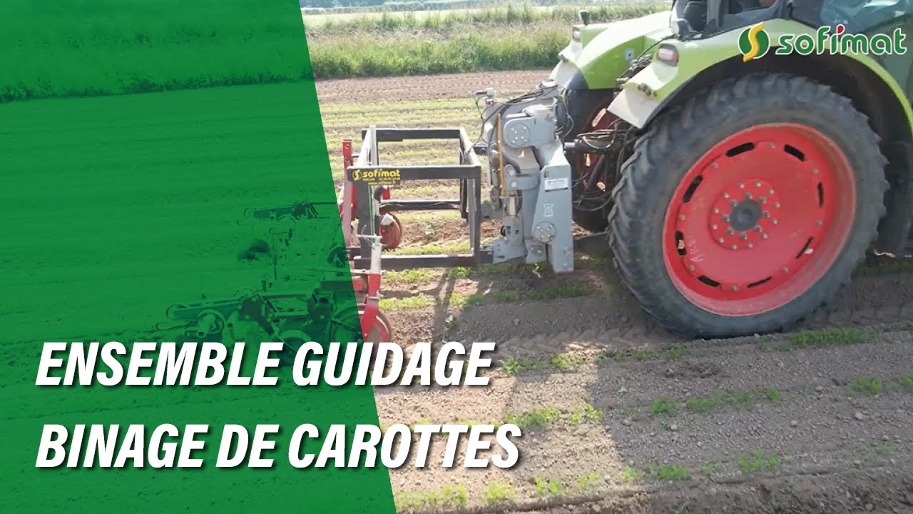 Ensemble de guidage pour un binage de carottes