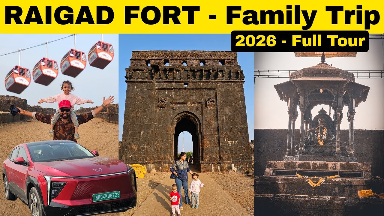 RAIGAD FORT FAMILY TRIP On XEV 9e - Ropeway Ride [Full Details] - A Journey Full of Pride & Emotions