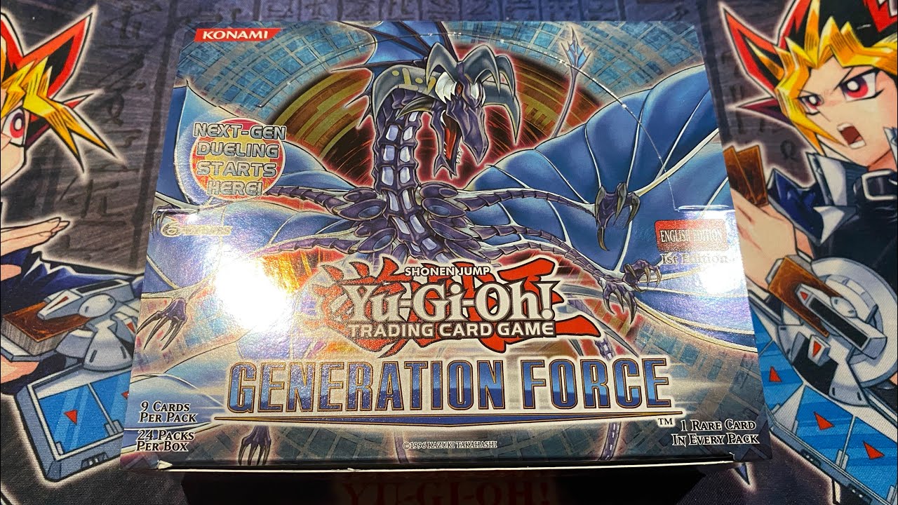 Открытие коробки с бустерами первого издания Yu-Gi-Oh! ZEXAL Generation Force! Классическая часть...