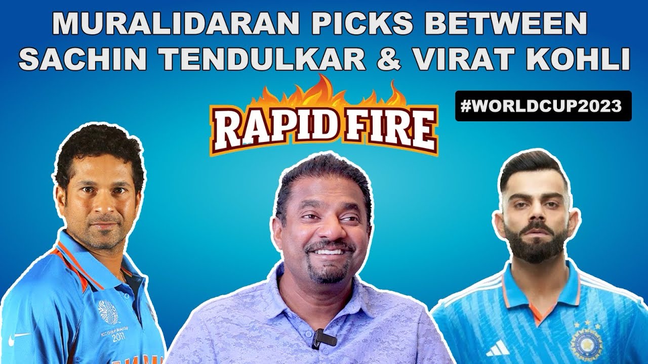 Muralitharan On Virat Kohli, Sachin Tendulkar, Ganguly, Ponting, Sehwag, Gambhir, & Shikhar Dhawan!